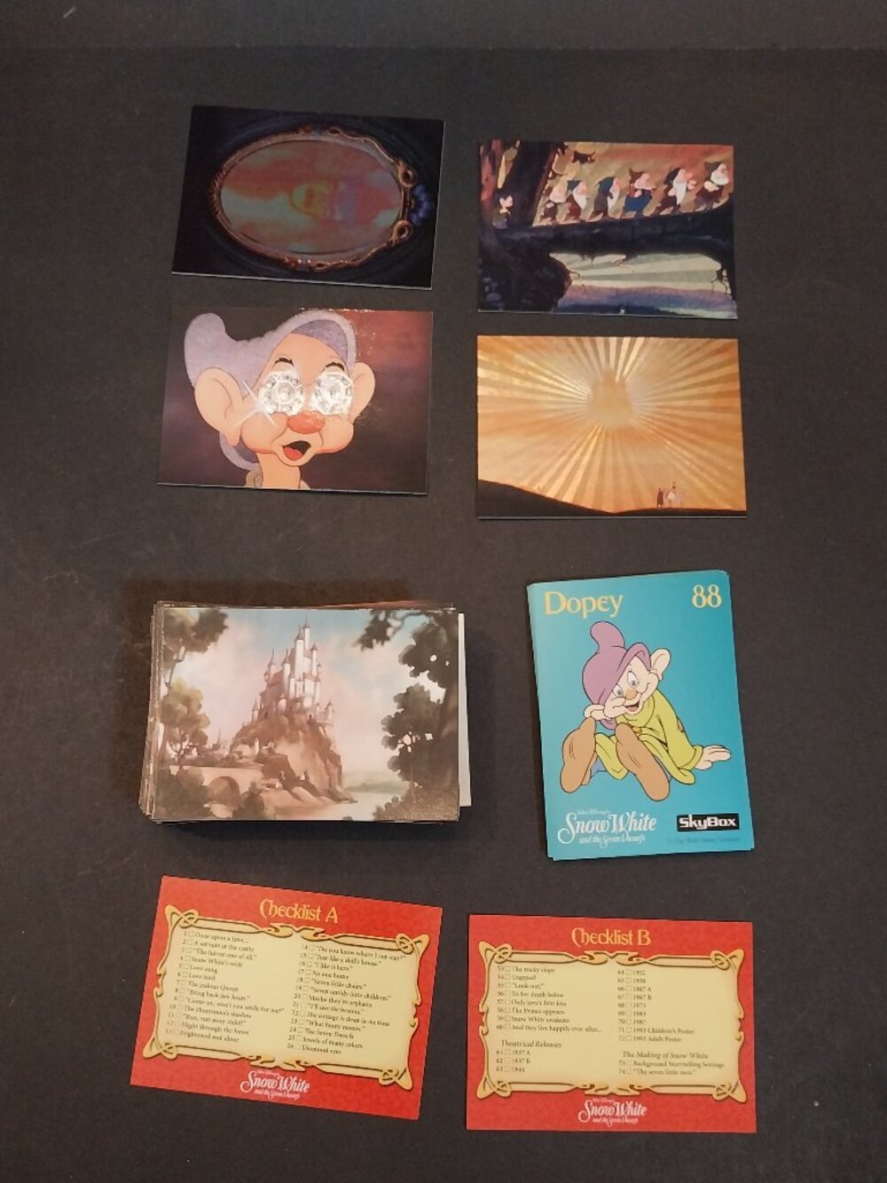 Skybox Snow White the Seven Dwarfs Series 1 COMPLETE 1- 90 Card SetW/4 Spectra